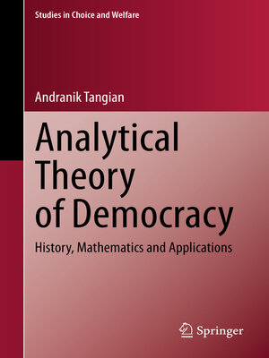 cover image of Analytical Theory of Democracy